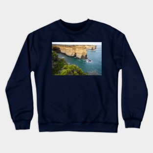 Loch Ard Gorge limestone cliffs. Crewneck Sweatshirt